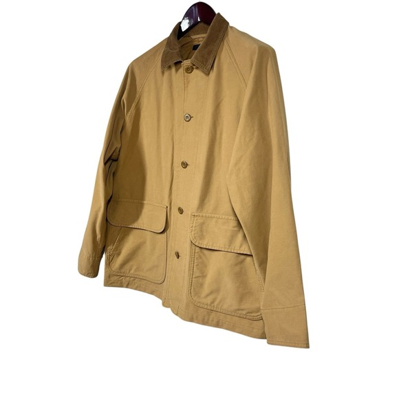 Uniqlo Utility Jacket Sz M Brown Corduroy Collar Classic Chore Coat Hunt 439578 - Picture 3 of 7